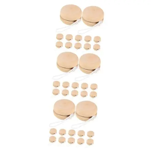 Produktbild: QUMIIRITY Yoyo Spielzeug 36 STK Yoyo-Ball Jo-jo-bälle Kinder Malen Spielzeug Anfänger-yoyo Chinesisches Basteln Für Kinder Bastelmaterial Für Kinder Holzspielzeug Kinder Zeichnen Spielzeug Hölzern