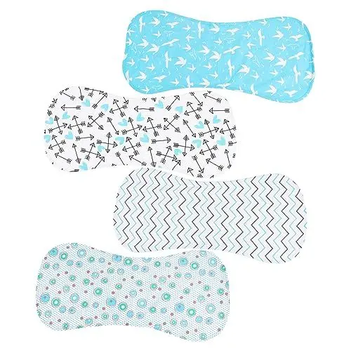 Produktbild: QUMIIRITY 4 Stück fütterung handtuch Kleidung für neugeborene Jungen Handtuch Lätzchen Spucktücher für Babys pflegeprodukte taufgeschenke -Rülpsen-Handtuch rülpsen lappen
