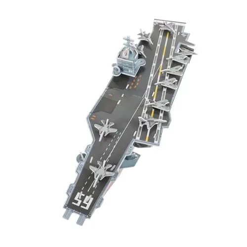 Produktbild: QUMIIRITY Flugzeugträger Puzzle 3D Puzzle Bausätze Pädagogisch DIY Marineschiffe Spielzeug 3D Puzzle Spielzeug Bauspielzeug Modell Flugzeugträger Flugzeug Spielzeug Pappe