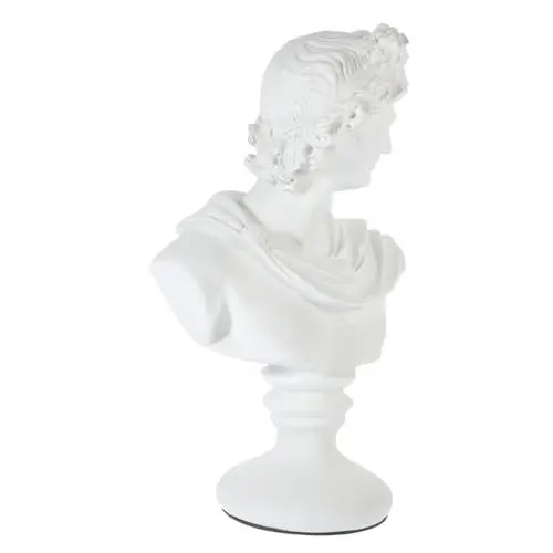 Produktbild: QUMIIRITY Weißer Resin-büste Europäischer Stil Kreative Desktop-Dekoration Apollo-skulptur Hochwertige Statue Für Zuhause Und Büro Kompakte Kunstfigur Als
