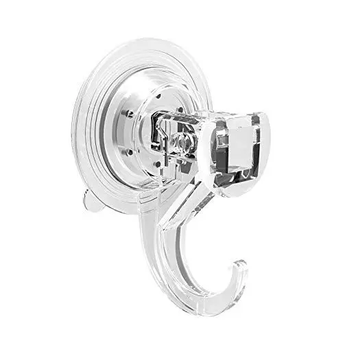 Produktbild: Quntis 6Pack Saugnapf Haken Ohne Bohren Saughaken Extra Stark 5KG Blastbar Kombination aus Kleber Vakuum Wasserdicht für Fenster Bad Küche Transparent
