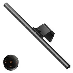 Produktbild: Quntis Curved Computer Monitor Lampe mit Fernbedienung, 42,5cm Monitor Light Bar mit Auto-Dimmen, Antiblaue USB LED Augenschutz-Schreibtischlampe, PC Desk Lampe Bürolampe Bildschirmlampe Home Office