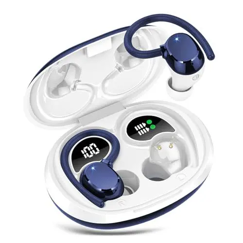 Produktbild: QXQ Bluetooth Kopfhörer Sport, Kopfhörer Kabellos Bluetooth 5.3 mit ENC Mikrofon für HD Anruf, 60H Wireless Earbuds In-Ear mit 13mm Treiber, IP7 Wasserdicht/USB-C/LED Ladebox/Weicher Ohrbügel/Lauf