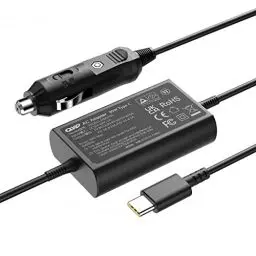 Produktbild: QYD 90W USB-C KFZ Ladegerät Auto Netzteil 12V-24V für Notebook Lenovo Yoga Thinkpad, 2021 MacBook Pro 14