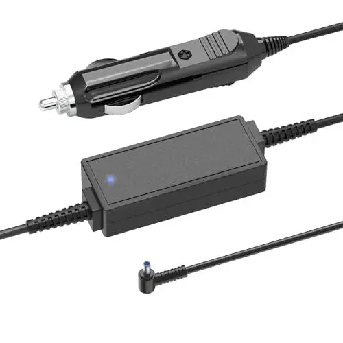 Produktbild: QYD KFZ Ladegerät 65W Auto ladekabel für HP Pavilion x360 14 15 17, Envy 13 15 X360, Elitebook 840 G5, ProBook Chromebook Stream Series Spectre 710412-001 741727-001 Laptop KFZ Netzteil 4,5 x 3,0 mm