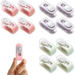 Produktbild: QZKJQDD 12 Stück Bettdeckenhalter, Bettdecken Clips, Betttuchspanner, Bettdecke im Bezug Fixieren, Bettdecken Clips für Bettwäsche, Vorhänge, Socken und Kleidung