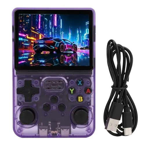 Produktbild: R36S Retro-Handheld-Spielekonsole, 3,5-Zoll-IPS-Bildschirm Videospielkonsole, Dual 3D Rocker, Hand-Emulator-Konsole mit Open-Source-Linux-System, 3500-mAh