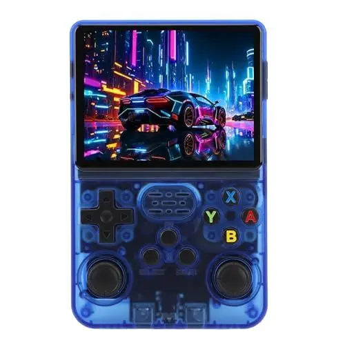 Produktbild: R36s Handheld-Spielkonsole, Retro-Spielkonsole, 3,5-Zoll IPS-Farbbildschirm, 640x480-HD-Auflösung, Doppelte 3D-Joysticks, tragbare Videospiel-Konsole mit 3000mAh-Polymer