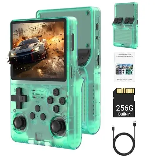 Produktbild: R40S Pro Retro-Handspielkonsole, 3,5-Zoll-IPS-Bildschirm, 30.000 Spiele, -Retro-Konsole, 3800 MAh Wiederaufladbare Tragbare Tragbare Taschenkonsole, Unterstützt über 20 Spieleemulatoren