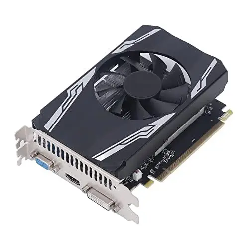 Produktbild: R7240 4 GB DDR3-Grafikkarte, Lüfter 730 MHz 4600 MHz 128-Bit-Gaming-Grafikkarten, Unterstützt DVI-DP-HDMI-Anschluss