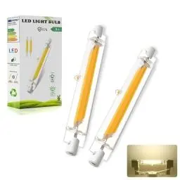 Produktbild: R7S LED 118mm Dimmbar Lampen 20W, R7S LED Glühbirne Ersatz für 200W J118mm Halogenstab, LED COB Lampen Naturweiß 4000K 2000LM, Kein Flackern, 360°Abstrahlwinkel, LED Leuchtmittel, 2er Pack