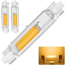 Produktbild: R7S LED 78mm Dimmbar, 20W R7S COB LED Lampen Ersatz für 200W Halogen Leuchtmittel, R7S LED 78mm Warmweiß 3000K 2000LM, 360°Abstrahlwinkel LED Stab, R7S LED 78mm Glühbirne, 2PCS