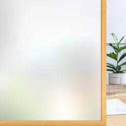 Produktbild: rabbitgoo Fensterfolie Blickdicht Sichtschutzfolie Fenster Selbsthaftend, Milchglasfolie Statisch Haftend 44,5 x 200 cm ohne Klebstoff Folie Sichtschutz Anti UV für Zuhause Büro Matt
