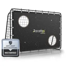 Produktbild: Racetex Fußballtor Kinder inkl. Torwand mit (Anti-Rost Beschichtung) - Fussballtore für Garten Kinder und Erwachsene - Fußball Tor mit Erdanker für einen optimalen Halt - Fussballtor
