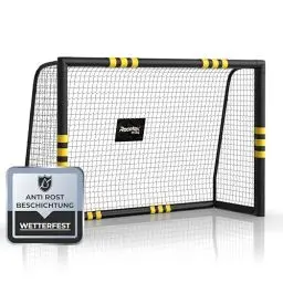 Produktbild: Racetex Fussballtore für Garten Kinder und Erwachsene mit (Anti-Rost Beschichtung) - Fußballtor Kinder inkl. Erdanker für optimalen Halt - Fußball Tor mit rundum Polsterung (180cm x 120cm)