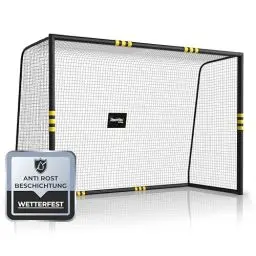 Produktbild: Racetex Fussballtore für Garten Kinder und Erwachsene mit (Anti-Rost Beschichtung) - Fußballtor Kinder inkl. Erdanker für optimalen Halt - Fußball Tor mit rundum Polsterung (300cm x 200cm)