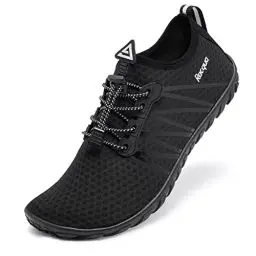 Produktbild: Racqua Wasserschuhe Schwimmen Strand rutschfest Schnell Trocken Meer Aqua Pool Schuhe Boot Tauchen Nass Neoprenanzug Atmungsaktiv Kajakfahren Segeln Schuhe für Männer & Frauen Schwarz 42
