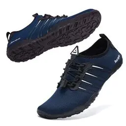 Produktbild: Racqua Wasserschuhe, schnell trocknend, barfußförmig, Wassersport, Strand, Pool, Schwimmen, Surfen, Tauchen für Männer und Frauen, Hd102eu Navy, 44 EU
