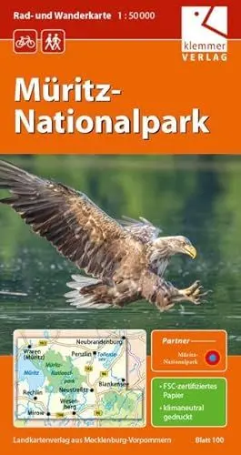 Produktbild: Rad- und Wanderkarte Müritz-Nationalpark: Maßstab 1:50.000, GPS-geeignet, Erlebnis-Tipps auf der Rückseite
