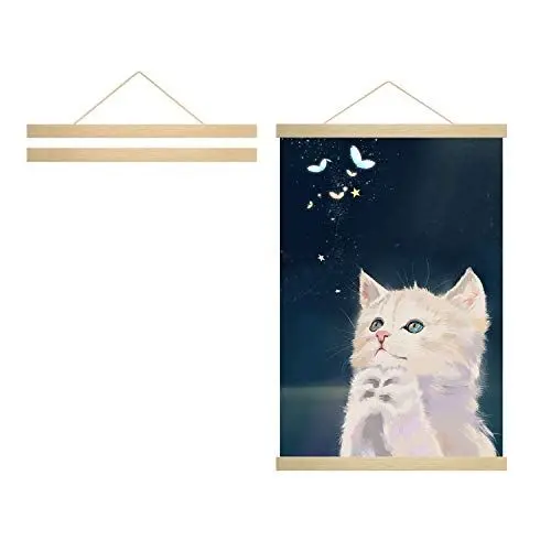Produktbild: Radezon A2 Posterleiste Posterschiene Poster, Magnet Magnetische Holz Poster Aufhänger Halter Rahmen Leisten Bild Bilder Bilderleiste Bilderrahmen 42x30 42x59(42cm, Natur)