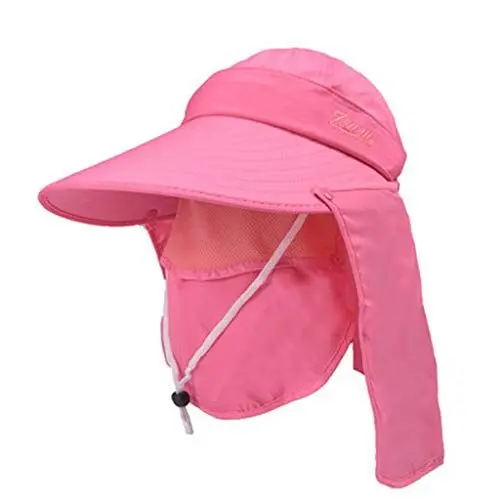 Produktbild: Radfahren Damenmütze Verstellbare Frauen Mütze Beach Sonnenschutzmittel Diskette Baseball Cap Damen Schwarz (Hot Pink, One Size)