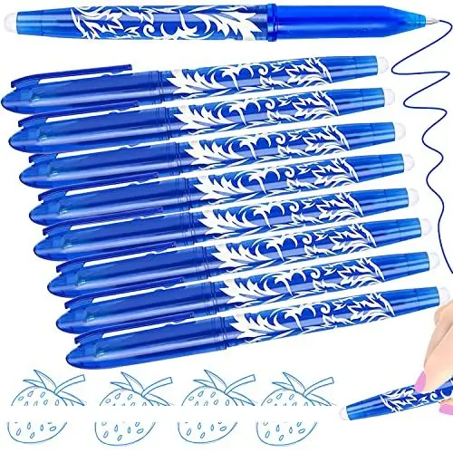 Produktbild: 8 Radierbarer Kugelschreiber Radierstift Gelstifte Radierbar, Radierbare Stifte Radierbarer Tintenroller Radierbar, Erasable Pen Gelschreiber Radierbar Inky Stift, Friction Stifte Kinder Schulsachen