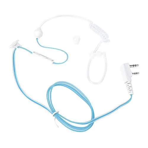 Produktbild: Radio Mic Earpiece für Walkie Talkie Zwei-Wege-Radio-Luftrohr PPT Bouton Strahlenschutz-Kopfhörer-Headset für für für HYT für WOUXUN/PUXING, für TYT (Blau)