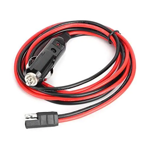 Produktbild: Radio Stromkabel Auto Netzkabelstecker Kabel mit 12V Zigarettenanzünderstecker Gleichstrom Autoradio-Stromkabel Passend für GM3188 GM3688 GM1280 Mobiles Funkgerät