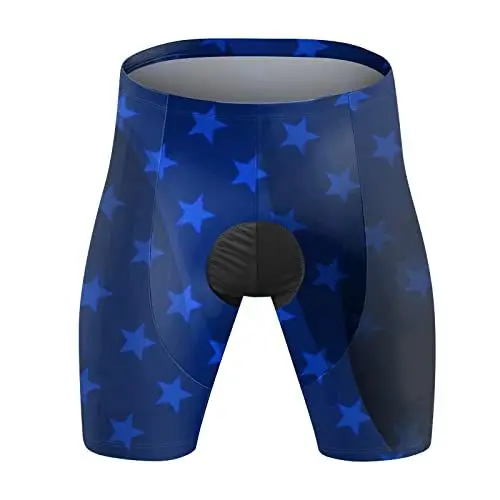 Produktbild: Radlerhose Herren mit Sitzpolster 4D, Radhose Herren Fahrradhose Atmungsaktiv Elastische und Schnelltrocknend Bike Hose(Grau,3XL)