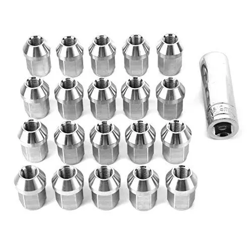 Produktbild: Radmuttern 12x1,5 Mag, Radmuttern aus Edelstahl M12x1,5 Gewinde Universal Auto Car Zubehör (20 Stück)