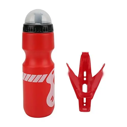 Produktbild: Radsportwassergetränk Flasche 750 ml tragbarer Fahrradkessel mit Halterstaubdicht für Outdoor -Sportcamping -Wanderungen Leichtes haltbares Lebensmittelqualität Polyethylen