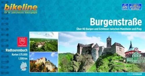 Produktbild: Radtourenbuch Burgenstraße: Von Mannheim nach Prag 1:75.000, 1300 km, wetterfest/reißfest, GPS-Tracks Download