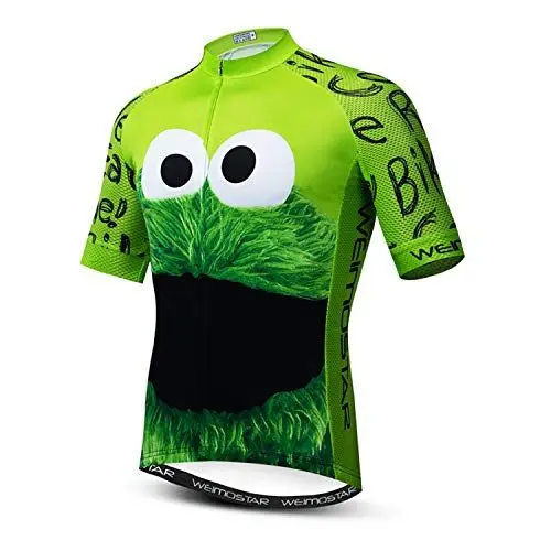 Produktbild: Radtrikot Herren Kurzarm Lustig Fahrradtrikot für Männer Rennrad Trikot Sommer Fahrrad Shirt Cookies Mountainbike Radfahren Trikots Atmungsaktive Radsport Bekleidung