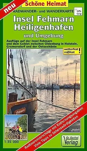 Produktbild: Radwander- und Wanderkarte Insel Fehmarn, Heiligenhafen und Umgebung: Ausflüge auf der Insel Fehmarn und dem Gebiet zwischen Oldenburg in Holstein, ... Ostseeküste. Maßstab 1:35 000 (Schöne Heimat)
