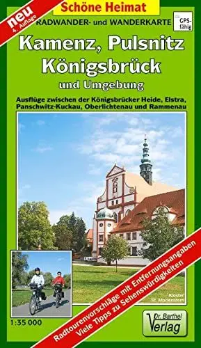 Produktbild: Radwander- und Wanderkarte Kamenz, Pulsnitz, Königsbrück und Umgebung: Ausflüge zwischen der Königsbrücker Heide, Elstra, Panschwitz-Kuckau, ... Werbeanzeigen! GPS-fähig (Schöne Heimat)