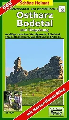 Produktbild: Radwander- und Wanderkarte Ostharz, Bodetal und Umgebung: Ausflüge zwischen Werningerode, Rübeland, Thale, Blankenburg, Quedlinburg und Allrode. 1:35000 (Schöne Heimat)