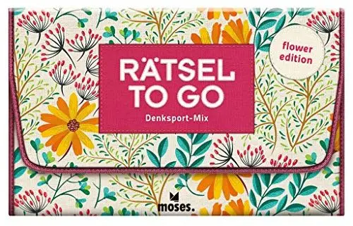 Produktbild: Rätsel to go | Denksport-Mix: flower edition | Rätselbuch für unterwegs
