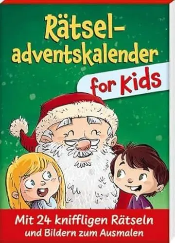 Produktbild: Rätseladventskalender for Kids 2: Mit 24 kniffligen Rätseln und Bildern zum Ausmalen