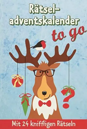 Produktbild: Rätseladventskalender to go: Mit 24 kniffligen Rätseln (Adventskalender für Erwachsene - 24 Rätsel)