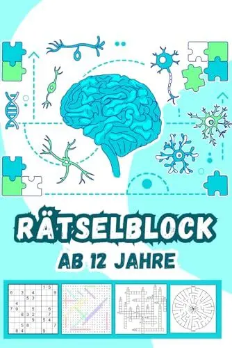 Produktbild: Rätselblock Ab 12 Jahre: Fesselnde Denksportaufgaben und kreative Herausforderungen für anspruchsvolle junge Denker