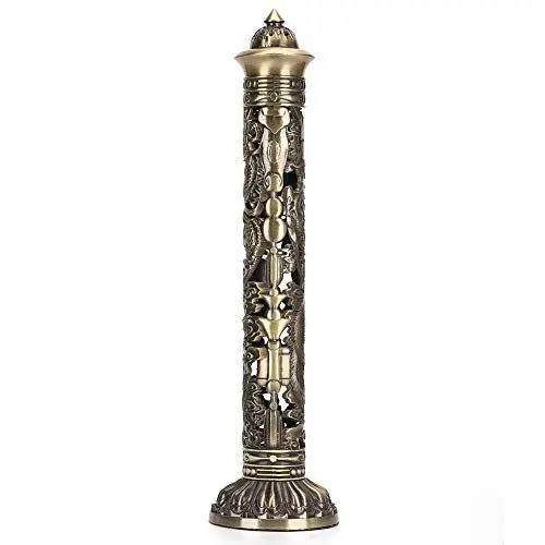 Produktbild: Räuchergefäß Vertikaler, 8,5 x 7 cm Weihrauchbrenner Bronze Tone Dragon Phoenix Relief für Craft Ornaments Tea Room Decoration Buddhistisches