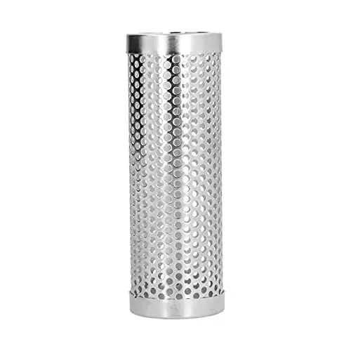 Produktbild: Pellet-Räucherrohr, Edelstahl-BBQ-Räucherrohr, Holzpelletrohr-Räuchergerät, Pellet-Räucherbox für heißes oder kaltes Räuchern (Länge 15,3 cm * Höhe 5,3 cm (Bestellauswahl: Rund)