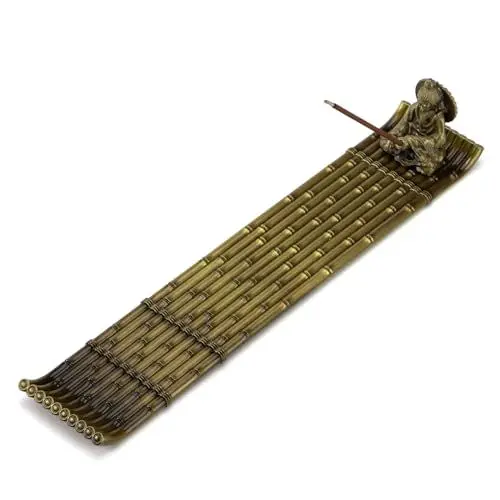 Produktbild: Räucherstäbchen Halter Räucherstäbchenhalter Bambusfloß Weihrauchhalter Brenner Tragbare Kreative Geschenk Räuchergefäß Für Zuhause, Büro, Yoga, Meditation