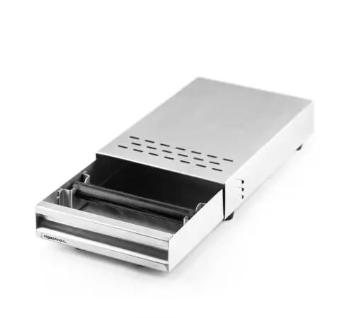 Produktbild: ragazzino Kaffee Abklopfbehälter | Sudschublade für Espresso Siebträgermaschine | Abschlagkasten mit herausnehmbarer Abklopfstange | 280x180x64mm Edelstahl Knock-Box