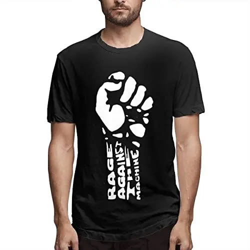 Produktbild: Rage Against The Machine Short Tshirt Printed Pullover Casual Round Neck Tees T Shirt Shirt T-Shirts & Hemden(Medium)