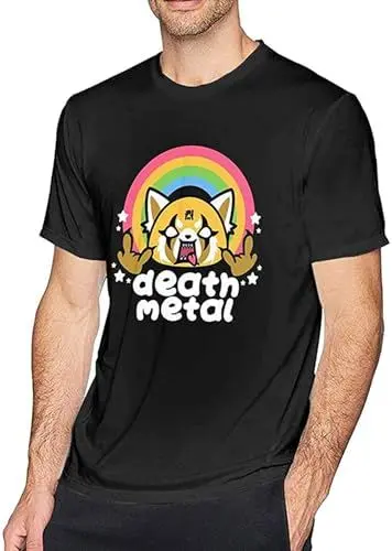 Produktbild: Rage Death Metal Mens Tee Funny Pullover Men's Crewneck T-Shirt Short Sleeve Top Unisex Pure Cotton Tee Black XXXL