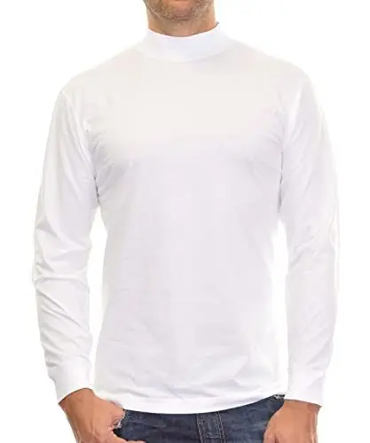 Produktbild: RAGMAN Herren RAGMAN Stehkragenshirt langarm Gr. M, Weiss-006