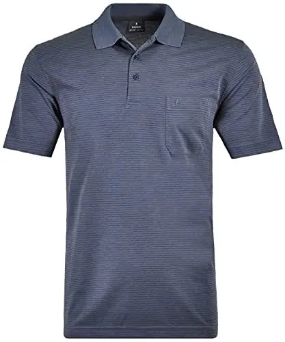 Produktbild: RAGMAN Herren Softknit-Polo fein gestreift
