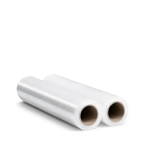 Produktbild: RAGO® Stretchfolie Transparent folie für möbel 2 Stück 150m l Hand Stretchfolie rollen I Palettenfolie Handfolie Wickelfolie I Verpackungsmaterial (7,5 x 7,5 x 40 cm) 0,9 kg I 150m Länge