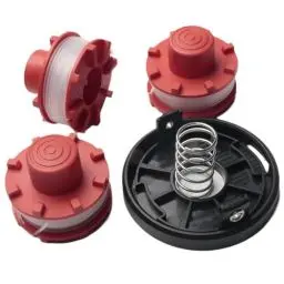 Produktbild: Raheem Rasentrimmer-Zubehör für Einhell GE-CT 36/30Li E Solo, Trimmer Ersatzfadenspule Kompatibel mit Einhell Rasenkantenschneider (3 x Ersatzspule,1 x Spulenkappenabdeckung, 1 x Feder)